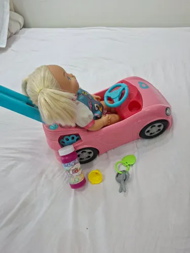 Boneca my little mommy. Passeio com bolhas