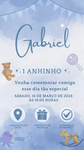 Convite Digital Interativo para Festas