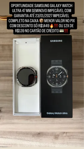 Samsung GALAXY Watch ultra na garantia até 23/01/27