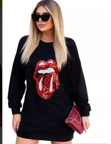 Vestido De Frio Feminino Blusão Vestidos Moletom Blusão