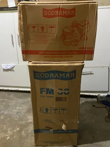 Kit Piscina Sodramar NOVO (Filtro FM-36 + Bomba BMC-33) Nunca Usado