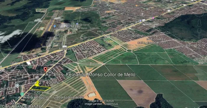 Terreno, lote com 21.400m², excelente área