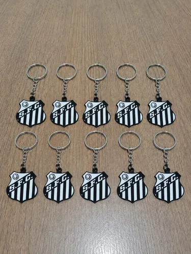KIT 10 CHAVEIROS DO SANTOS EM 3D ATACADO