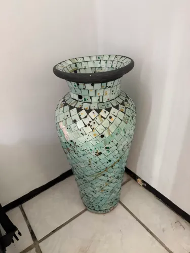 Vaso decorativo azul