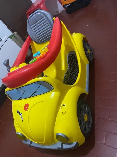 Fusca Carrinho de Passeio E Pedal Infantil