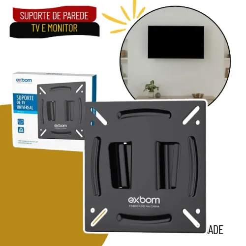 Suporte Fixo Universal para TV e Monitor de 14 a 28 Polegadas até 15kg - SCS111