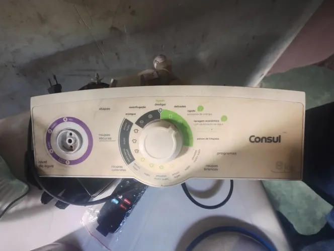 Vendo painel completo com a bomba de água funcionando tudo