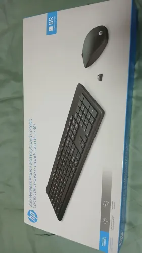 Teclado e mouse sem fio hp
