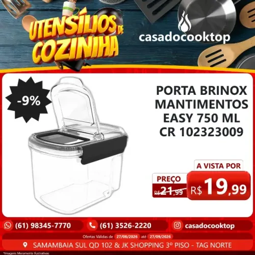 PORTA BRINOX MANTIMENTOS EASY 750 ML CR 102323009