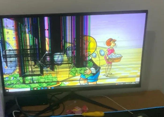 Monitor quebrado