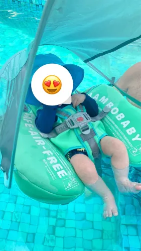 Boia Mambobaby Colete Flutuador com proteção solar
