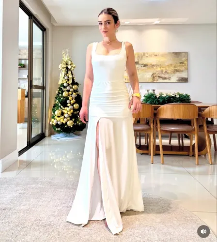 Vestido branco maravilhoso