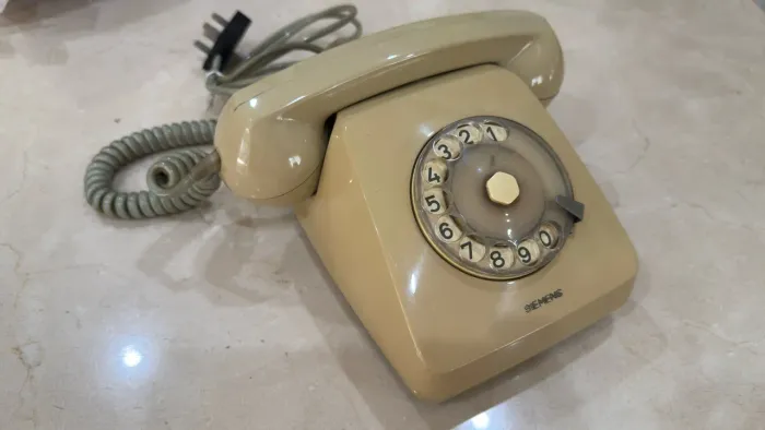Telefone Antigo de Disco Siemens