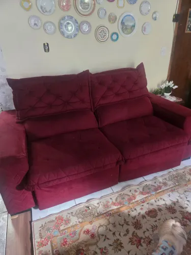 Sofa retrátil acento de molas