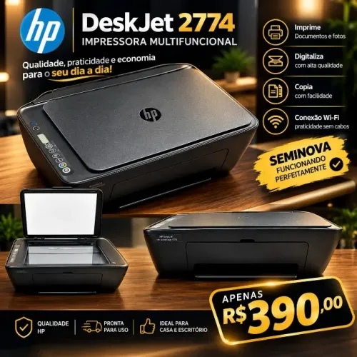 IMPRESSORA DESK JET 2774 MULTIFUNCIONAL - PERFEITA