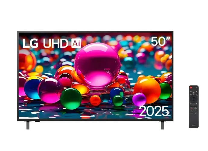 (Lacrada) Smart TV LG 50'' 4K com Controle Smart Magic WebOS 25 AI - 50AU801