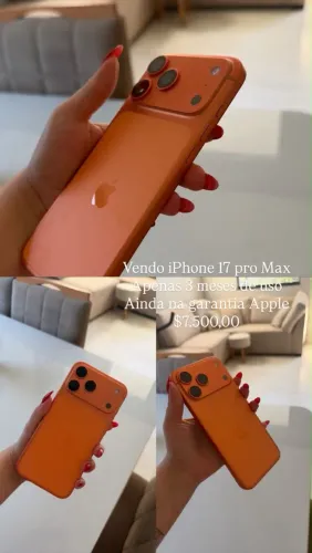 iPhone semi novo 17 pro max