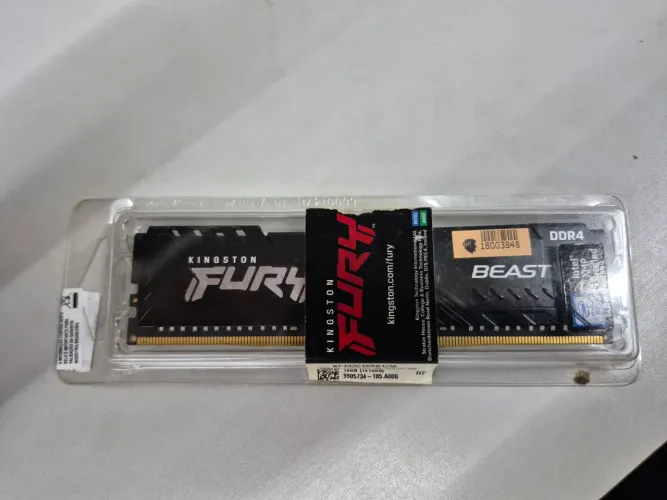 Memoria ram 16gb fury ddr4 3200MHz(apenas com caixa aberta)