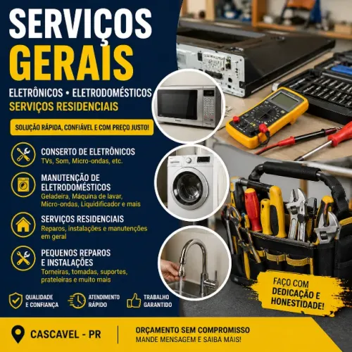 SERVIÇOS GERAIS EM CASCAVEL - PR