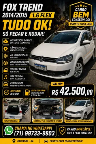Volkswagen Fox Trendline 1.6 Flex 8V 5P 2015