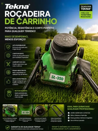 ? ROÇADEIRA DE CARRINHO SL-350 - PEQUENA NO TAMANHO, GIGANTE NO DESEMPENHO!