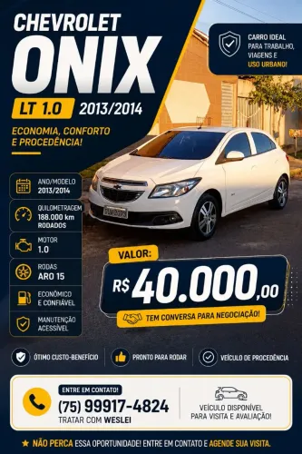 Chevrolet Onix Hatch LT 1.0 8V Flex Power Mec. 4P 2014