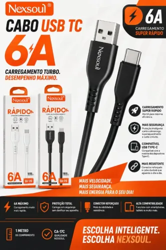 Cabo usb tc 6A