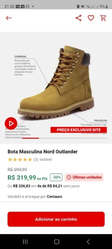 Bota Timberland 41