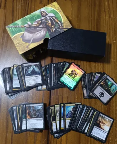 Lote Magic The Gathering 280 Cartas + BOX Cartas Preta LT 03