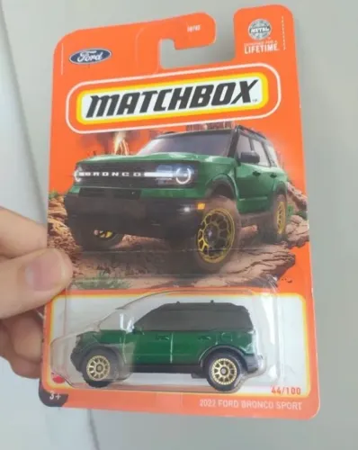 Carrinho Matchbox Ford Bronco Sport 2022 Verde Novo 1:64
