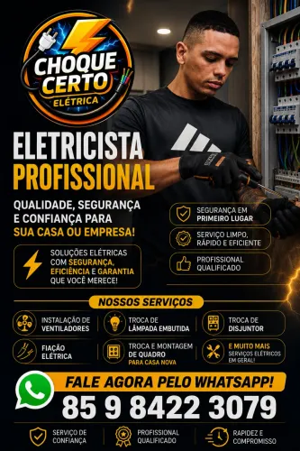 ? ELETRICISTA PROFISSIONAL EM FORTALEZA E REGIÃO ?