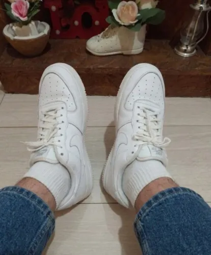 Tênis Nike unissex em couro legítimo 