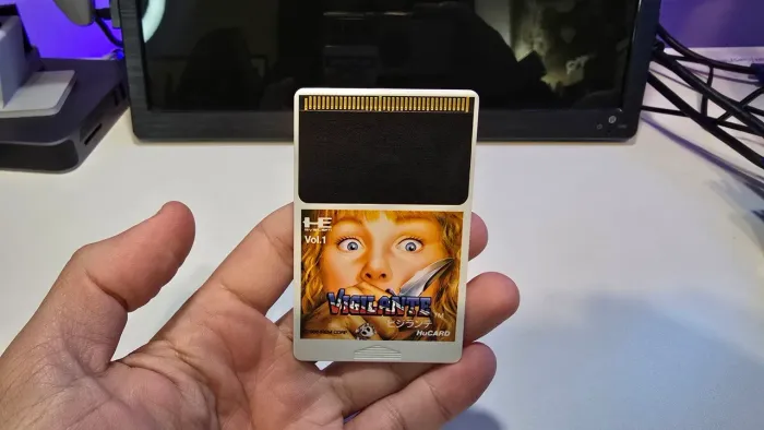 Jogo Vigilante original em hucard para PC Engine