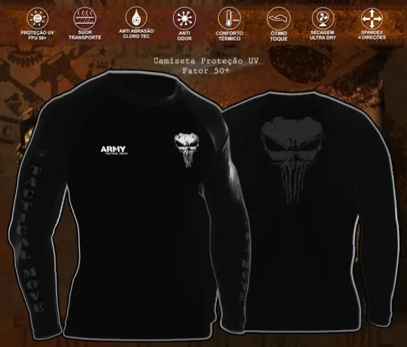 Camisa UV Tática 