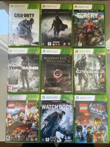 Jogos diversificados de Xbox 360 