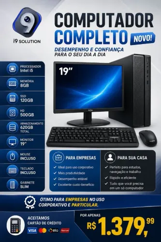 Computador Completo Uso Doméstico e Corporativo