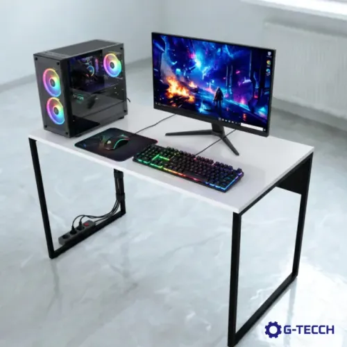 Mesa de Estudo 1m NOVA Escrivaninha Industrial Multiuso para Notebook Computador Birô Game