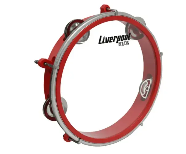 Pandeiro Infantil 8" Liverpool Kids Vermelho