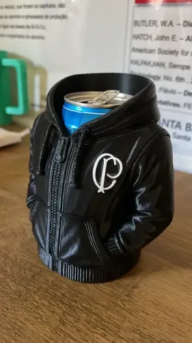 Porta Lata moletom 350ml Corinthians CP