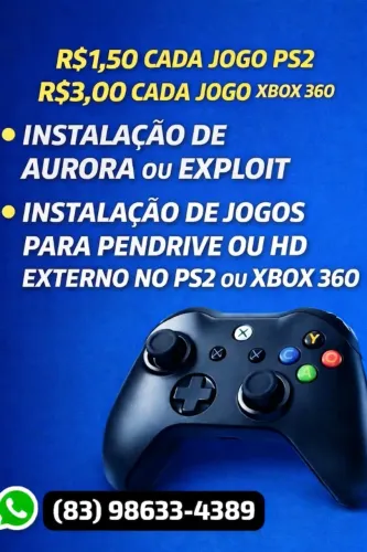 JOGOS DIGITAIS XBOX 360 OU PS2