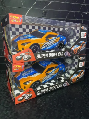 Chase Speed 201 - Laranja e Azul - Zoop Toys - Carrinho de Controle Remoto com Drift