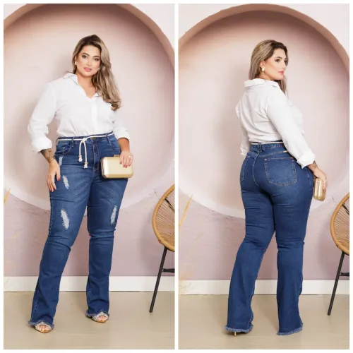 Jeans de qualidade plus size