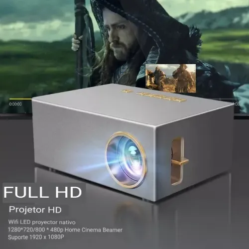 Projetor Portátil Android 11 Wi-Fi 6 14000 Lumens Full HD 4k Bluetooth 5.2 Smart