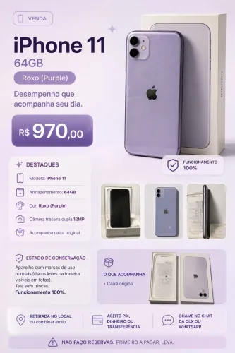 iPhone 11 64GB - Roxo (Purple)