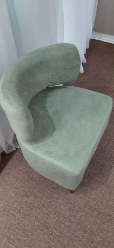 POLTRONA ORGÂNICA TECIDO BOUCLÊ NOVA