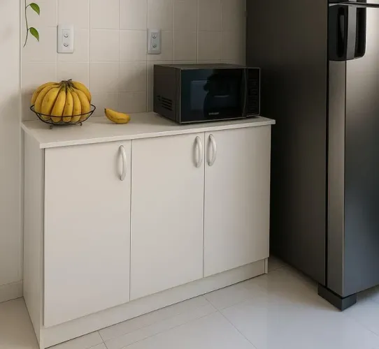 Balcão para cozinha em mdf 3 portas 