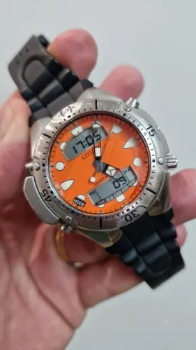 Citizen Aqualand jp1060 laranja 