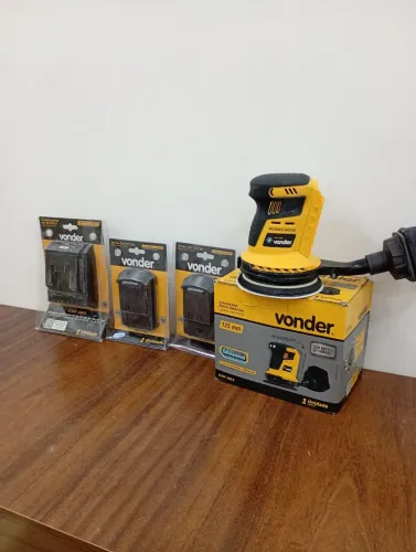 Lixadeira roto orbital vonder a bateria 
