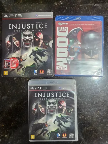 (Box) Injustice: Gods among us + Doom (animação DC) - PS3