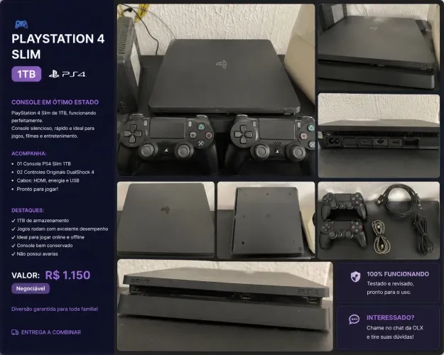 PS4 Semi novo